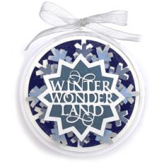 winter wonderland snowflake christmas ornament