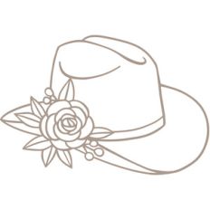 cowboy hat floral