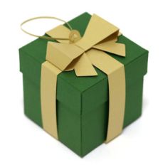 gift box christmas tree pendant
