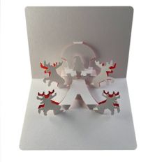 santa's sleigh popup card