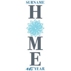 snowflake home porch sign