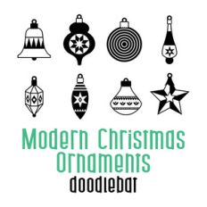 modern christmas ornaments doodlebat