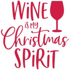 wine is my christmas spirit