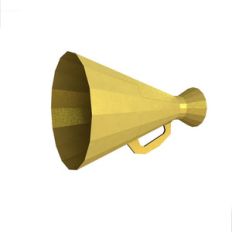 lowpoly megaphone