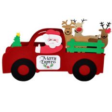 3d merry express reindeer truck