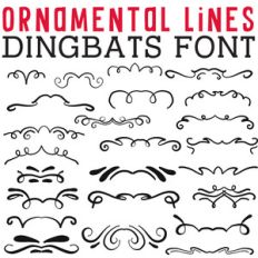 cg ornamental lines dingbats