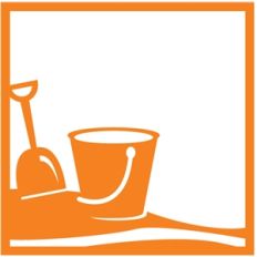 shovel pail background 12x12