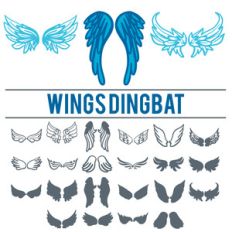 wings dingbat font