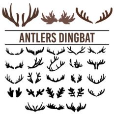 antlers dingbat font