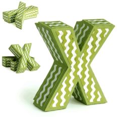 3d x letter box