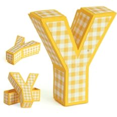 3d y letter box