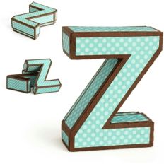 3d z letter box