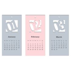 2020 cut out calendar