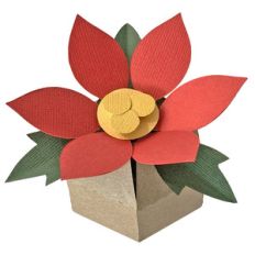poinsettia treat pouch