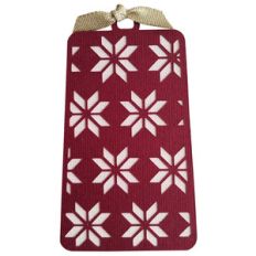 christmas snowflake gift tag