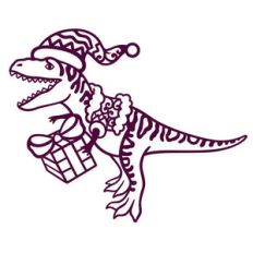 merry t-rex christmas