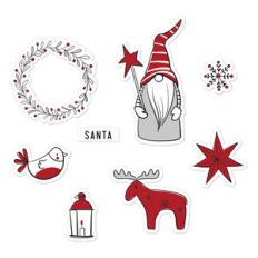fj noel christmas stickers