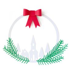 christmas church wreath