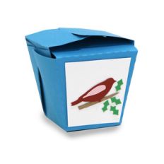 christmas bird chinese take out box