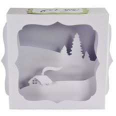 winter landscape christmas gift card box