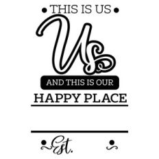 this is us and this is our happy place