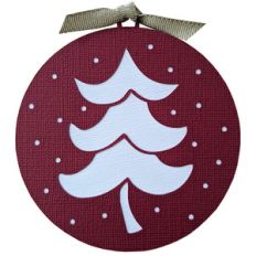 christmas tree ornament gift tag
