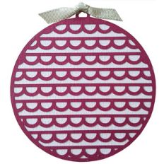 scallop ornament gift tag
