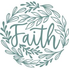 faith leaves round