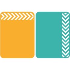 3x4 life cards chevron strip