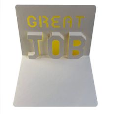 great job popup card