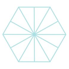 hexagon diced