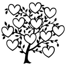 11 heart family tree