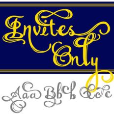 invites only font