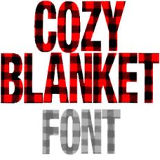 cozy blanket font