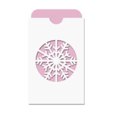 snowflake pocket card w insert