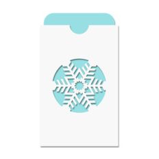 snowflake pocket card w insert