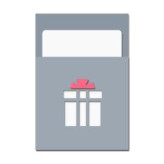 gift cut out pocket card w insert