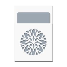 snowflake pocket card w insert