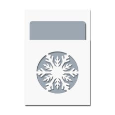 snowflake pocket card w insert