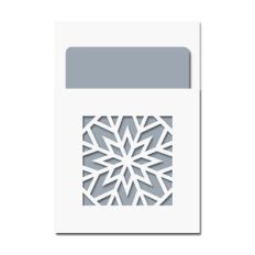 snowflake pocket card w insert