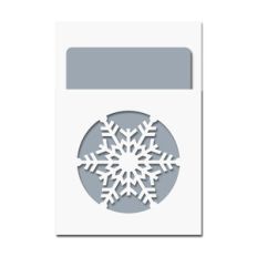 snowflake pocket card w insert