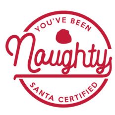 certified naughty label and tag