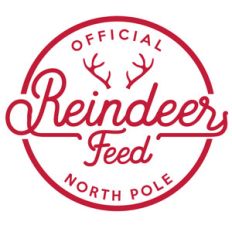 reindeer feed label and tag