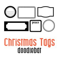 christmas tags doodlebat