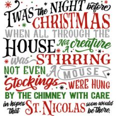 twas the night before christmas