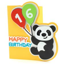 happy birthday panda bear card