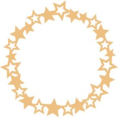 stars circle frame