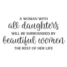 a woman with all daughters - beautiful women