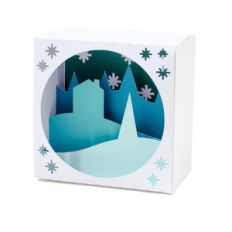 3d snowy scene
