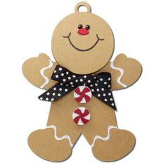 gingerbread man gift tag ornament